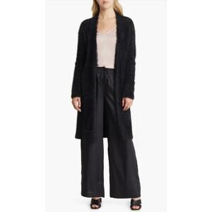 Halogen® Black Cozy Long Cardigan Size XL